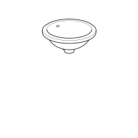 Раковина Geberit Variform 500.744.01.2 D 33 см круглая, с переливом - Gidratop.ru изображение