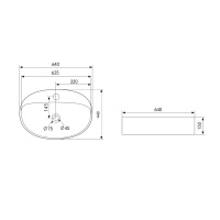 Раковина накладная ABBER Bequem AC2112MW белая матовая - Gidratop.ru изображение