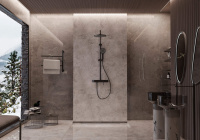 Душевая стойка VSFS-402MB, черный матовый - Gidratop.ru изображение