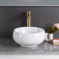 Раковина накладная керамическая круглая BB1114 - Gidratop.ru изображение