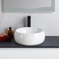 Раковина накладная керамическая круглая BB1065 - Gidratop.ru изображение