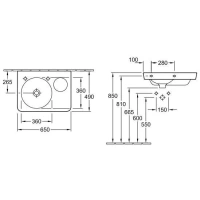 Раковина Villeroy&Boch JOYCE 4106, 65 х 49 см - Gidratop.ru изображение