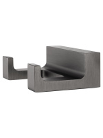 Двойной крючок для ванной WONZON & WOGHAND ECLIPSE, Темный графит (WW-9125-GM) - Gidratop.ru изображение