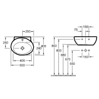 Раковина Villeroy&Boch Aveo new generation 4131 (4131 5GR1/134651.0000) - Gidratop.ru изображение