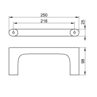 Полотенцедержатель Keuco Edition 400 11521050000, 25 см, никель шлифованный - Gidratop.ru изображение
