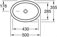 Раковина Villeroy&Boch Loop&Friends, 50 х 35, см, альпийский белый, 6155 1001 - Gidratop.ru изображение