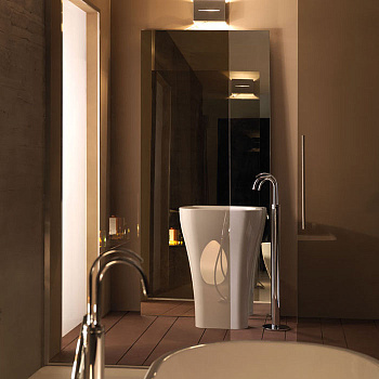 Раковина 60 см, без отв., с креплением и сифоном, цвет: белый