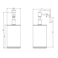 GESSI Tondo дозатор для жидкого мыла настольный черный, цвет: Copper PVD - Gidratop.ru изображение