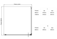 Душевой уголок Slim 8mm VSR-4SLP9090CLGM, 900*900, вороненая сталь, стекло прозрачное - Gidratop.ru изображение