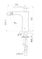 Смеситель для биде WONZON & WOGHAND TRIUMPH, Хром (WW-565001-CR) - Gidratop.ru изображение