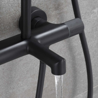 Душевая стойка Desire VSFS-1D1TMB термостатическая, черный - Gidratop.ru изображение