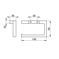Держатель для туалетной бумаги Keuco Edition 11 11162030000, цвет бронза шлифованная - Gidratop.ru изображение