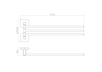 Полотенцедержатель поворотный WONZON & WOGHAND STILL, Хром (WW-6641) - Gidratop.ru изображение