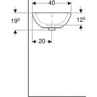 Раковина Geberit Citterio 500.543.01.1, 56 х 40 см, с донным клапаном, белая - Gidratop.ru изображение