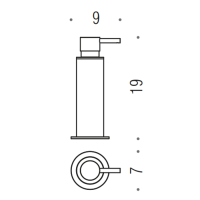 Colombo Mini Дозатор для жидкого мыла подвесной, цвет: хром - Gidratop.ru изображение