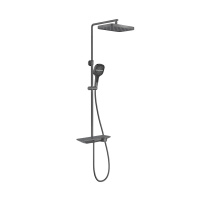 Душевая стойка VSFS-411GM с изливом, вороненая сталь - Gidratop.ru изображение