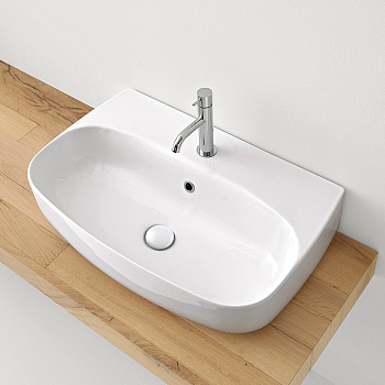 Раковина 70х45 см, 1 отв., цвет: белый