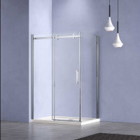 Душевой уголок Como-N VSR-4CN9013CL, 1300*900, хром, стекло прозрачное - Gidratop.ru изображение