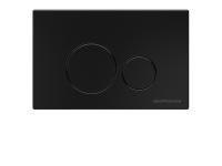 Система инсталляции для унитазов CERAMICANOVA Envision с кнопкой смыва Round цвет черный матовый и креплениями, арт. CN1001B - Gidratop.ru изображение