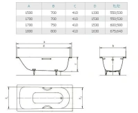 Стальная ванна Kaldewei Saniform Plus Star мод. 336, 170 х 75 х 41 см, с отверстиями для ручек, anti-slip 1336.3000.0001 - Gidratop.ru изображение