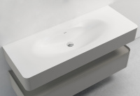 База под раковину Caprise 1000 подвесная, 1 выкатной ящик soft close, светло-серый матовый - Gidratop.ru изображение