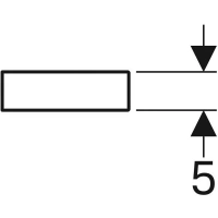 Полка Geberit iCon 840960000, 60 см, цвет белый - Gidratop.ru изображение