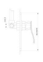 Смеситель для душа встраиваемый WONZON & WOGHAND NAVIA, Хром (WW-184700-CR) - Gidratop.ru изображение