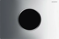 Клавиша смыва Geberit Sigma 115.907.KH.1 Type 10, бесконтактная, сенсорная, для унитаза, 230В, двойной смыв, пластик, глянцевый хром/матовый хром - Gidratop.ru изображение