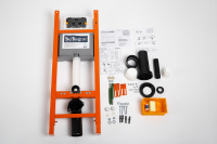 Инсталляция BelBagno EXPERT 40 для подвесного унитаза, 1130х400х150 мм, со смывным бачком скрытого монтажа, фронтальное/горизонтальное управление, крепление к стене в комплекте - Gidratop.ru изображение