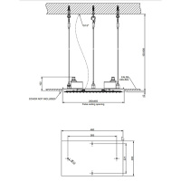 Gessi Mimi встраиваемая в потолок душевая система 350х350 с функцией Тропический ливень/Водопад/Распыление, цвет Mirror (требуется панель 57875) - Gidratop.ru изображение