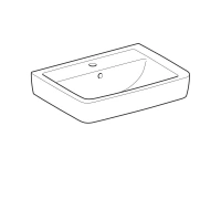 Раковина Geberit Renova 222265000 Plan, 65 х 48 см, белая - Gidratop.ru изображение