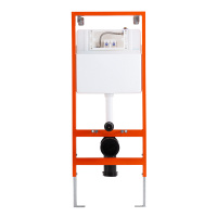 Инсталляция для подвесного унитаза в комплекте с клавишей смыва с круглыми кнопками BelBagno BB097SET.R.CR - Gidratop.ru изображение