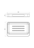 Мыльница с держателем WONZON & WOGHAND, Хром (WW-9524) - Gidratop.ru изображение