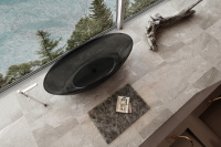 Прозрачная ванна ABBER Kristall AT9702Onyx черная - Gidratop.ru изображение