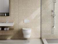 Унитаз ABBER Bequem AC1128 подвесной белый, безободковый, смыв торнадо - Gidratop.ru изображение