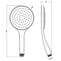 Gessi Rettangolo душевая лейка с защитой от известкового налёта, цвет: хром - Gidratop.ru изображение