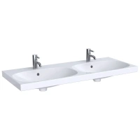 Раковина Geberit Acanto 500.627.01.2, 120 х 48,2 см, двойная, белая - Gidratop.ru изображение