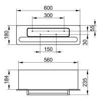 Полотенцедержатель Keuco Edition 400 11575 170030, 60 см, хром - Gidratop.ru изображение