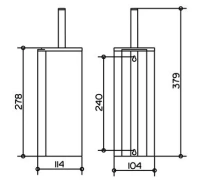 Ершик настенный для туалета Keuco Plan 14964 010100 - Gidratop.ru изображение