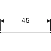 Полка вкладная для тумб Geberit Xeno2 с одним выдвижным ящиком, стекло, 45 см - Gidratop.ru изображение