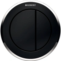 Клавиша смыва Geberit Sigma Type 10, 116.056.KM.1, черный - Gidratop.ru изображение