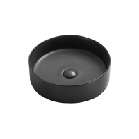 Раковина керамическая Vincea VBS-216MA, 394*394*115, накладная, цвет антрацит матовый - Gidratop.ru изображение