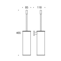 Colombo Plus Ерш для унитаза, подвесной, цвет: хром - Gidratop.ru изображение
