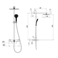 Душевая система Villeroy&Boch Embrace Plus TVS1083000261, хром - Gidratop.ru изображение