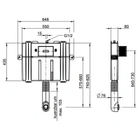 Смывной бачок Villeroy&Boch ViConnect 9224 8200 скрытого монтажа - Gidratop.ru изображение