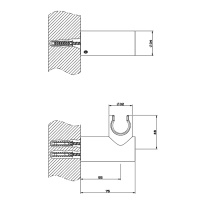 GESSI 316 держатель для душевой лейки поворотный, цвет: Black XL - Gidratop.ru изображение