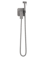 Смеситель с гигиеническим душем встраиваемый WONZON & WOGHAND DIAMOND, Темный графит (WW-88829011-BGM) - Gidratop.ru изображение