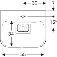 Раковина Geberit myDay 125460600, 60 х 48 см, белая - Gidratop.ru изображение