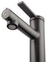 Смеситель для раковины с функцией полоскания WONZON & WOGHAND, Темный графит (WW-H1017-BGG) - Gidratop.ru изображение