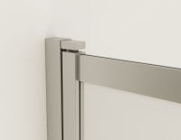 Душевая шторка на ванну VSB-1E100CLG, 1000*1450, брашированное золото, стекло прозрачное - Gidratop.ru изображение